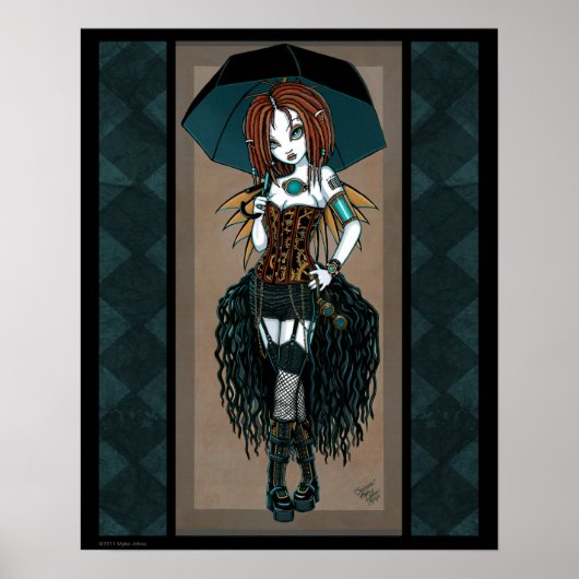 "Samara" Steampunk Cyber Fairy Poster (Vorne)