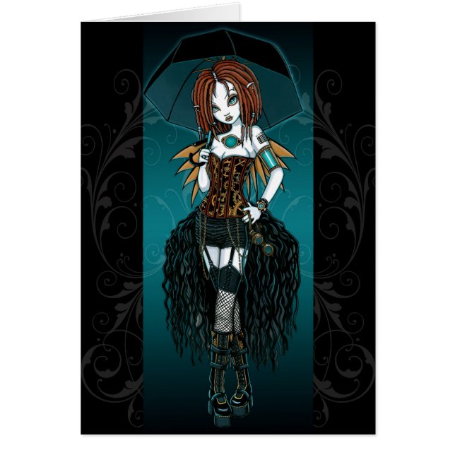 Samara Steampunk Cybergoth Fee-Karte (Vorne)