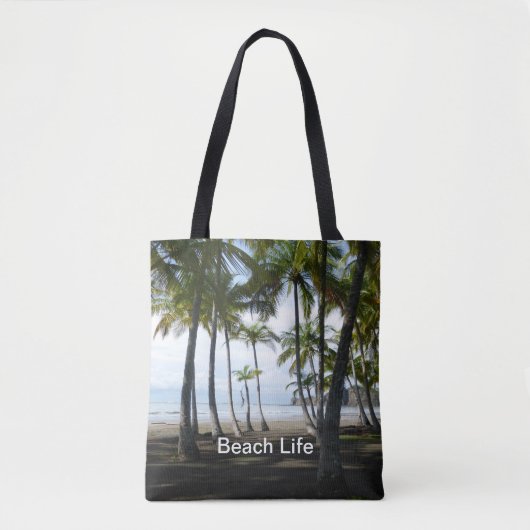 Sámara Strand ganz über Druck-Taschen-Tasche Tasche (Vorderseite)