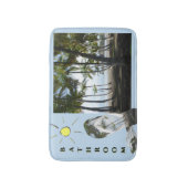 Sámara Strand Sonniges Bad Kust. Badematte (Vorderseite Vertikal)