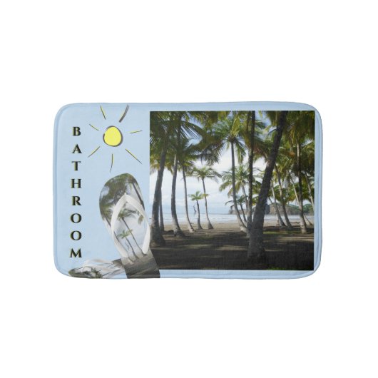 Sámara Strand Sonniges Bad Kust. Badematte (Vorderseite)