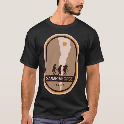 Samaria Gorge Griechenland T-Shirt (Vorderseite)