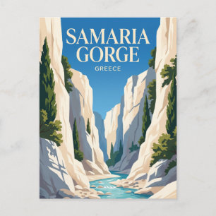 Samaria-Gorge Nationalpark Griechenland Postkarte