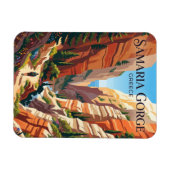 Samaria-Schlucht Griechenland Magnet (Horizontal)