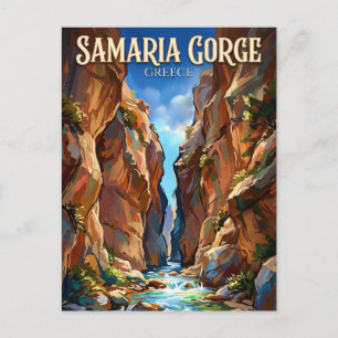 Samaria-Schlucht Griechenland Postkarte