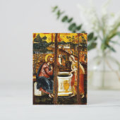 Samaritan Woman im Brunnen von Emmanuel Tzanes Postkarte (Stehend Vorderseite)