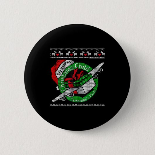 Samaritan's Purse Operation Christmas Child Funny Button (Vorderseite)