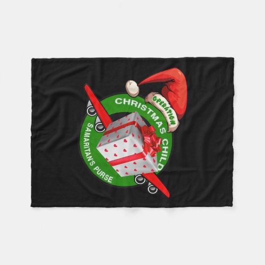 Samaritan's Purse Operation Christmas Child Funny Fleecedecke (Vorderseite (Horizontal))