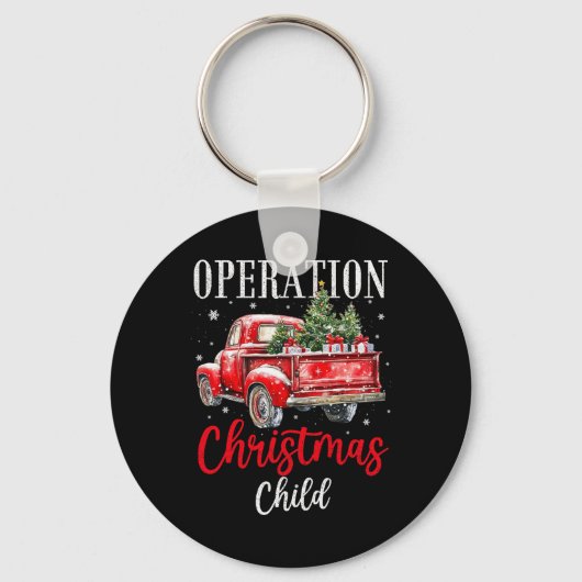 Samaritan's Purse Operation Christmas Child Lustig Schlüsselanhänger (Vorderseite)