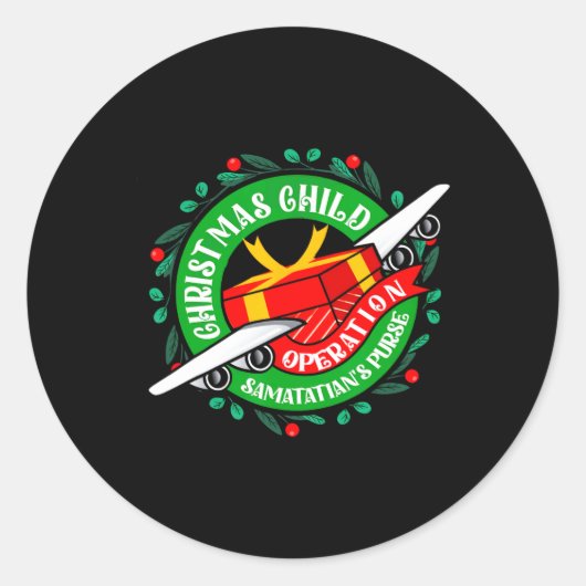 Samaritan's Purse Operation Christmas Child Meme C Runder Aufkleber (Vorderseite)