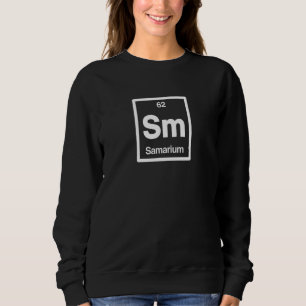Samarium Sm Periodischer Tisch der Elemente Wissen Sweatshirt