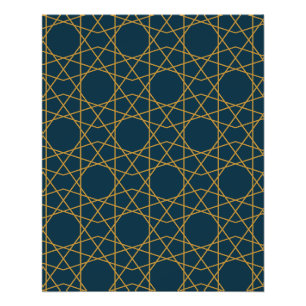 Samarkand Gold Geometrie Poster