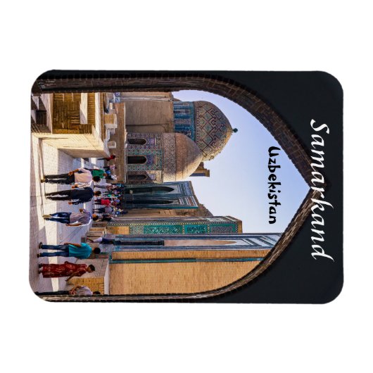 Samarkand, Usbekistan - Nekropolis von Shah-i-Zind Magnet (Horizontal)