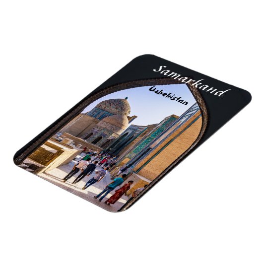 Samarkand, Usbekistan - Nekropolis von Shah-i-Zind Magnet (Linke Seite)