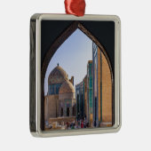 Samarkand, Usbekistan - Nekropolis von Shah-i-Zind Ornament Aus Metall (Rechts)