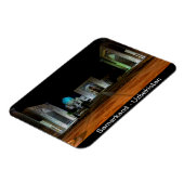 Samarkand, Usbekistan - Registerplatz bei Nacht Magnet (Linke Seite)