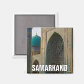 Samarkand Usbekistan Travel Magnet (Vorderseite/Rückseite)