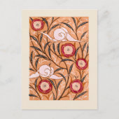 Samarkande, Art Nouveau Blume Pattern, Postkarte (Vorderseite)