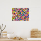 "Samba" 24x18 Abstrakt Poster (Küche)