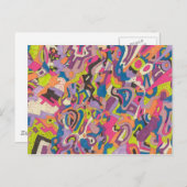 "Samba" Abstrakt Postkarte (Vorne/Hinten)