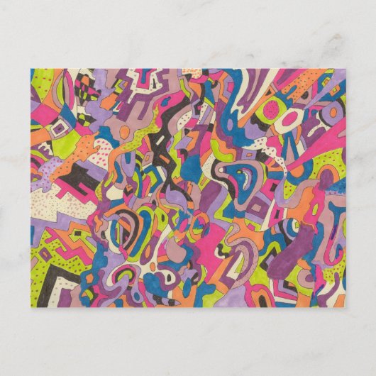 "Samba" Abstrakt Postkarte (Vorderseite)