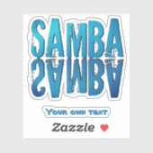 Samba brasileiro do Brasil Aufkleber (Blatt)