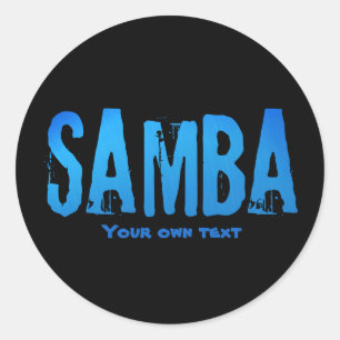 Samba brasileiro do Brasil Runder Aufkleber