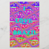 Samba Brasilien Spaß I Liebe Brasilien Farben Briefpapier (Vorderseite)