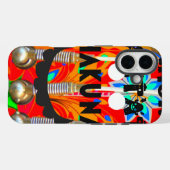 Samba Carnival Farben Brasilien Case-Mate iPhone Hülle (Rückseite (Horizontal))