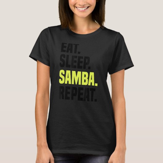 Samba Dance Dancing Music Practice Latin 1 T-Shirt (Vorderseite)