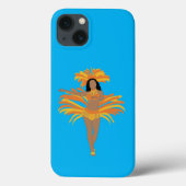 Samba Dancer Blue Phone Case (Rückseite)