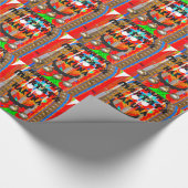 Samba Karneval Farben Hakuna Matata Bling. Geschenkpapier (Ecke)