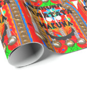 Samba Karneval Farben Hakuna Matata Bling. Geschenkpapier (Rolleneckpunkt)