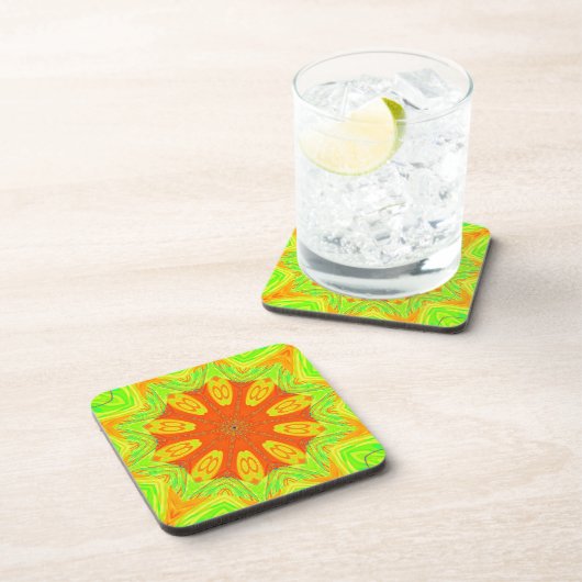 Samba Motif Art Print Getränkeuntersetzer (Rechte Seite)