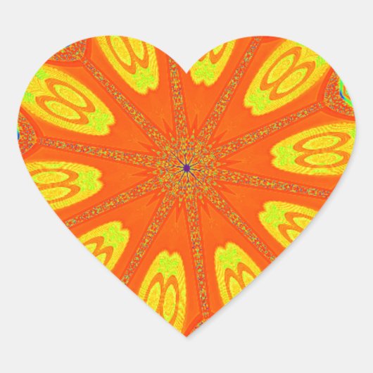 Samba Motif Art Print Herz-Aufkleber (Vorderseite)