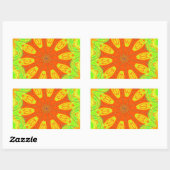 Samba Motif Art Print Rechteckiger Aufkleber (Blatt)