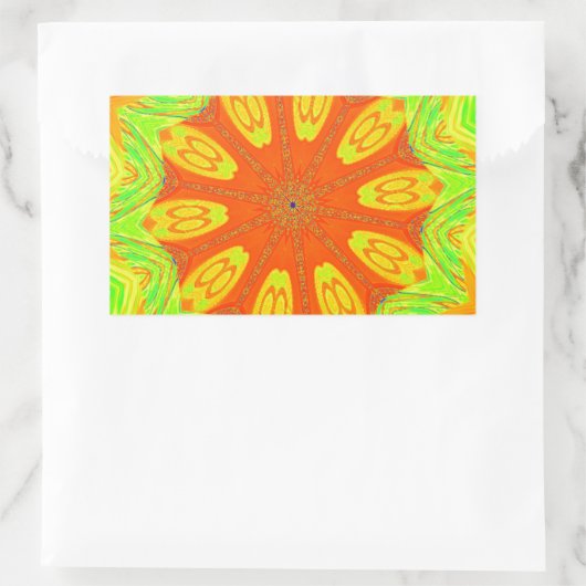 Samba Motif Art Print Rechteckiger Aufkleber (Tasche)