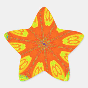 Samba Motif Art Print Stern-Aufkleber