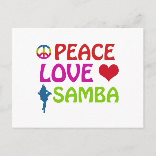 Samba Tanzdesigns Postkarte (Vorderseite)