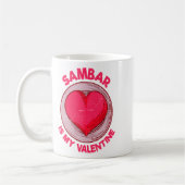 Sambar Is My Valentine Stew Vegetable Dish Humor Kaffeetasse (Links)