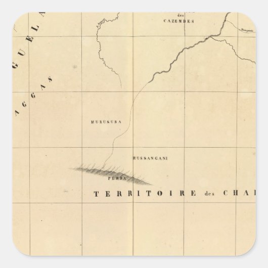 Sambia, Afrika 45 Quadratischer Aufkleber (Vorderseite)