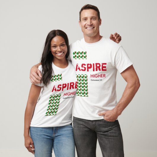 Sambia ASPIRE HIGHER Christliche Schrift T-Shirt (Unisex)