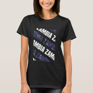 Sambia Camouflage Muster Lila Camouflage T-Shirt