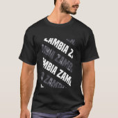 Sambia Camouflage Pattern Gray Camouflage T-Shirt (Vorderseite)