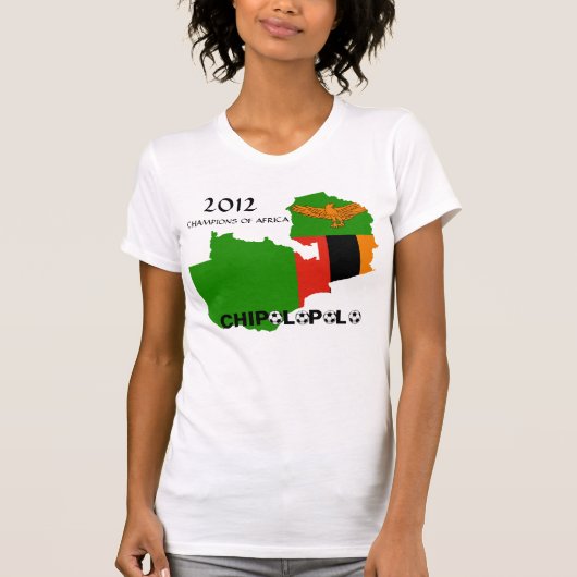 Sambia "Chipolopolo" 2012 Meister Afrika T-Shirt (Vorderseite)