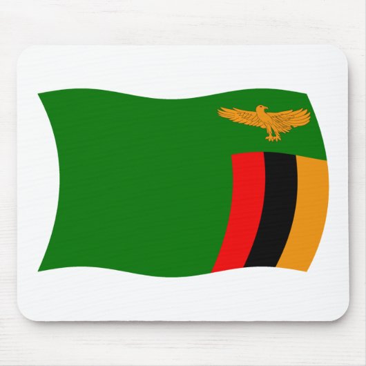 Sambia Flag Mousepad (Vorne)