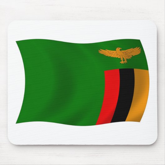Sambia Flag Mousepad (Vorne)