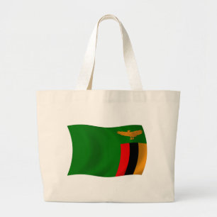 Sambia Flag Tote Bag Jumbo Stoffbeutel