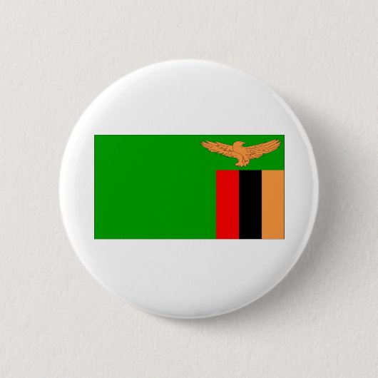 Sambia-Flagge Button (Vorderseite)