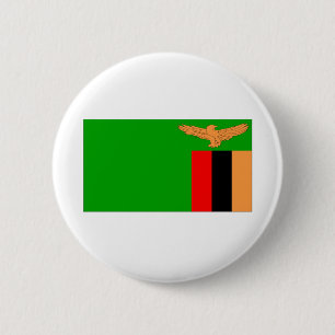 Sambia-Flagge Button